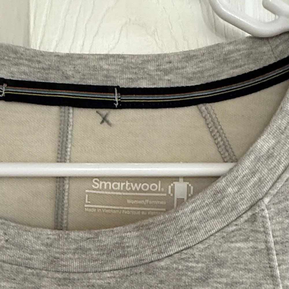 Smartwool Light Heather Gray Long Sleeve Knit Dress - Picture 2 of 7